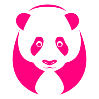 Big Panda Decal (Hot Pink)